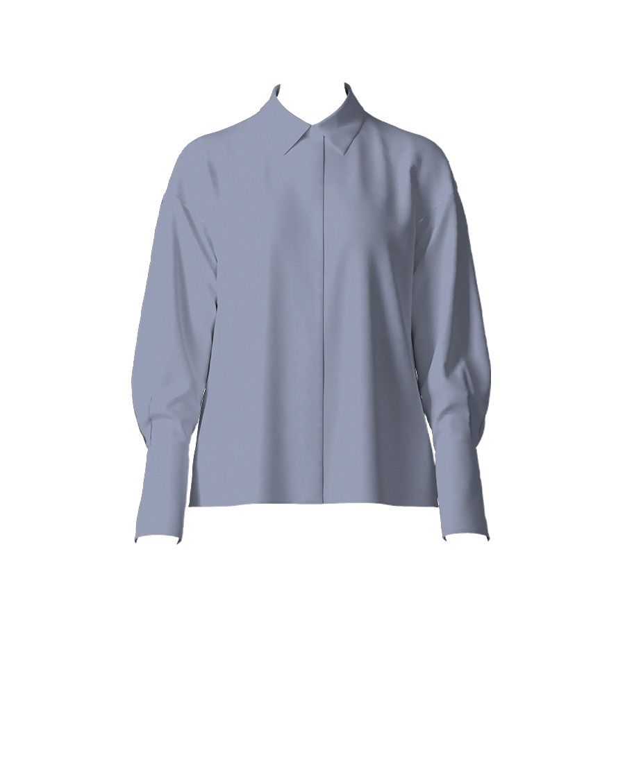 【オーダー】Violet ブラウス｜Viscotecs make your brand(ブルー-S)