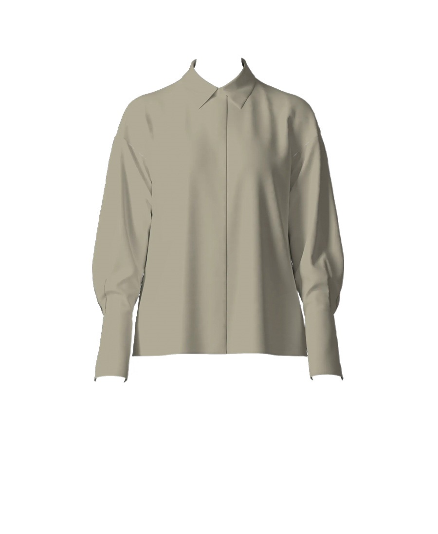 【オーダー】Violet ブラウス｜Viscotecs make your brand(グリーン-S)