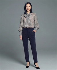 【オーダー】Grace ブラウス（ロングカフス）｜Viscotecs make your brand(グレー-S)