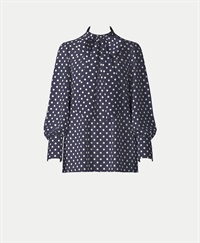 【オーダー】Grace ブラウス（ロングカフス）｜Viscotecs make your brand(パープル-S)