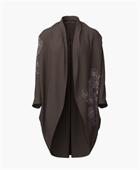 【予約受付中】mash mania　はおり　ジョイフルライン【1月下旬より順次発送予定】(チョコブラウン-F)