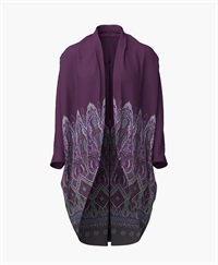 【予約受付中】mash mania　はおり　ペイズリーモザイク【1月下旬より順次発送予定】(パープル-F)