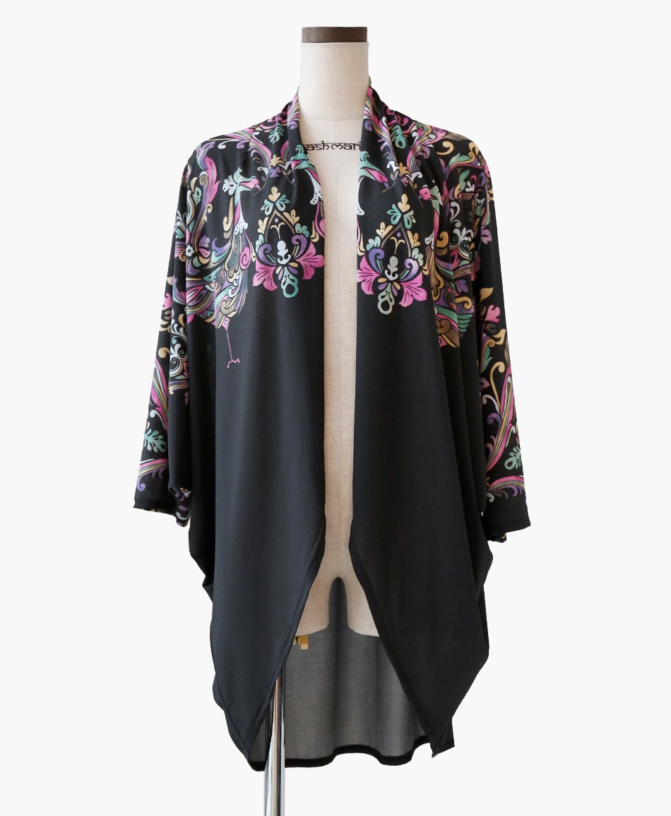 【予約受付中】mash mania　はおり　リーガルフェザー【1月下旬より順次発送予定】(ブラック-F)