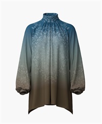 【予約受付中】mash mania　ギャザーフレアーチュニック　シンフォニア【1月下旬より順次発送予定】(ブラウン-F)