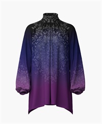 【予約受付中】mash mania　ギャザーフレアーチュニック　シンフォニア【1月下旬より順次発送予定】(パープル-F)