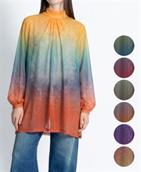 【予約受付中】mash mania　ギャザーフレアーチュニック　シンフォニア【1月下旬より順次発送予定】