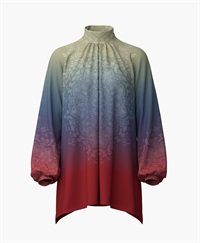 mash mania　ギャザーフレアーチュニック　シンフォニア(レッド-F)