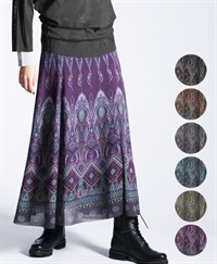 【予約受付中】mash mania　リバーシブルスカート　ペイズリーモザイク【1月下旬より順次発送予定】