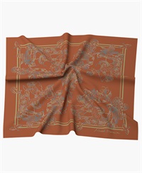 【予約受付中】mash mania　スカーフ　ジョイフルライン【1月下旬より順次発送予定】(オレンジ-F)