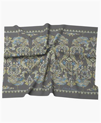 【予約受付中】mash mania　スカーフ　リーガルフェザー【1月下旬より順次発送予定】(グレー-F)