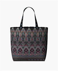 【予約受付中】mash mania　トートバッグ　ペイズリーモザイク【1月下旬より順次発送予定】(ブラック-F)