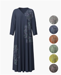 【予約受付中】mash mania　8分袖リバーシブルワンピース　ジョイフルライン【1月下旬より順次発送予定】