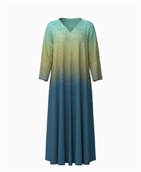 【予約受付中】mash mania　8分袖リバーシブルワンピース　シンフォニア【1月下旬より順次発送予定】(ブルー-F)