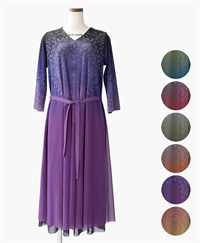 【予約受付中】mash mania　8分袖リバーシブルワンピース　シンフォニア【1月下旬より順次発送予定】