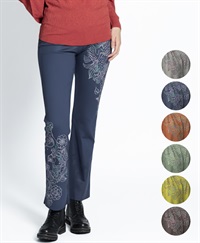 【予約受付中】mash mania　セミフレアーパンツ　ジョイフルライン【1月下旬より順次発送予定】