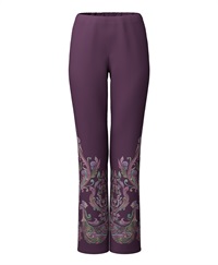 【予約受付中】mash mania　セミフレアーパンツ　リーガルフェザー【1月下旬より順次発送予定】(バーガンディ-M)