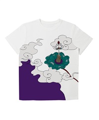 【予約受付中】THE MASH復刻柄　半袖Tシャツ（ユニセックス）妖華【2月末より順次発送予定】(ホワイト-S)