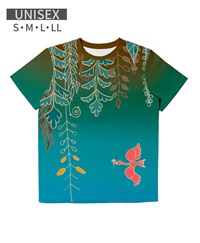 【予約受付中】THE MASH復刻柄　半袖Tシャツ（ユニセックス）森【2月末より順次発送予定】