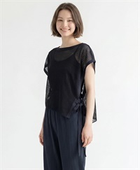 PRIMORDIAL　アシンメトリートップス(ブラック-F)