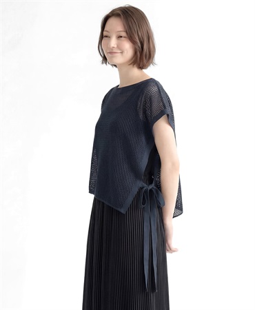 PRIMORDIAL　アシンメトリートップス(ネイビー-F)