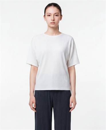 PRIMORDIAL　ドルマン半袖トップス(ホワイト-F)