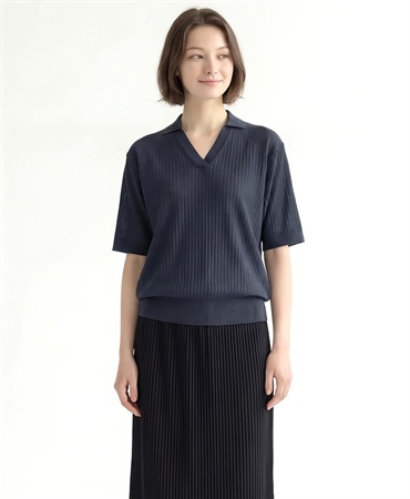 【4/30より順次発送予定】PRIMORDIAL　ポロシャツ(ネイビー-M)