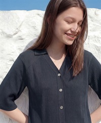 【4/30より順次発送予定】PRIMORDIAL　フロントオープンポロシャツ