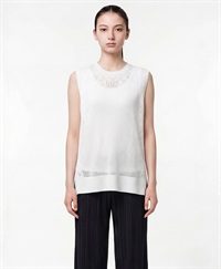 PRIMORDIAL　ノースリーブトップス(ホワイト-F)