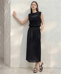 PRIMORDIAL　ノースリーブトップス(ブラック-F)