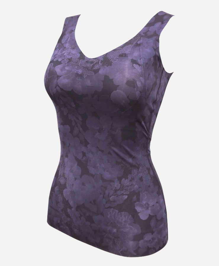 新色ピンク登場 | be myselff 魅体感シェイパー Flower（S～LL）(ダークパープル-S)
