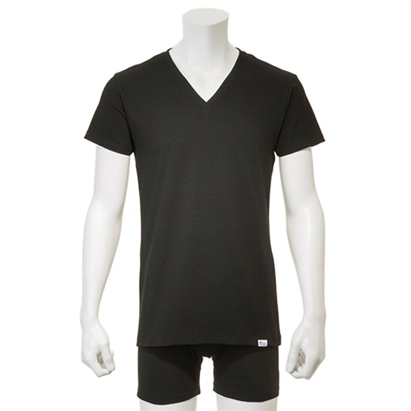 【新規様限定】消臭アンダーシャツ・Vネック(ブラック-Ｓ)