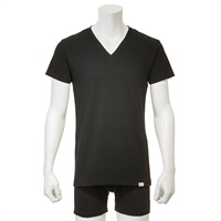 【新規様限定】消臭アンダーシャツ・Vネック(ブラック-Ｓ)