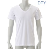 消臭アンダーシャツDRY・Vネック(ホワイト-Ｍ)