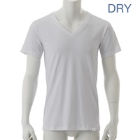 消臭アンダーシャツDRY・Vネック(グレー-Ｍ)