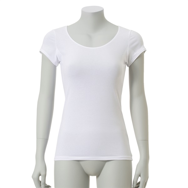 【新規様限定】消臭フレンチスリーブ［汗取りパッド付き］(ホワイト-Ｓ)