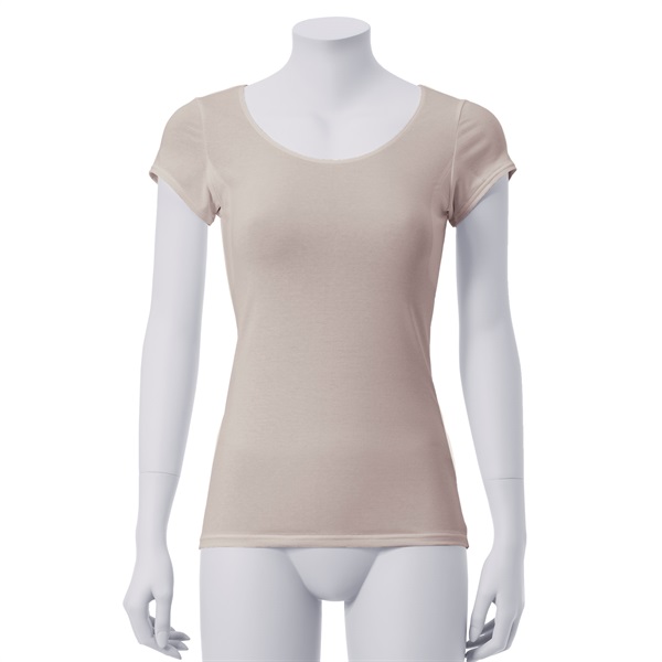 【新規様限定】消臭フレンチスリーブ［汗取りパッド付き］(ベージュ-Ｓ)