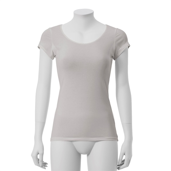 【新規様限定】消臭フレンチスリーブ［汗取りパッド付き］(ライトグレー-Ｓ)