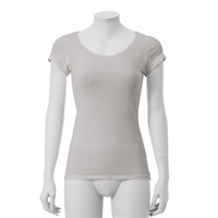 【新規様限定】消臭フレンチスリーブ［汗取りパッド付き］(ライトグレー-Ｓ)