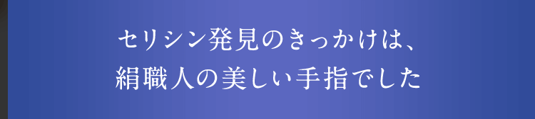 セリシン発見のきっかけ